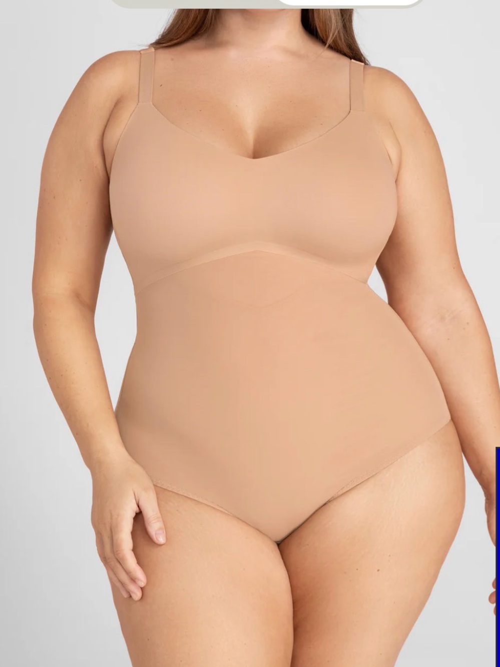 Honeylove LiftWear cami bodysuit, built-in wireless bra and adjustable straps